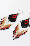 Beaded Dangle Earrings Earrings - Tophatter Daily Deals