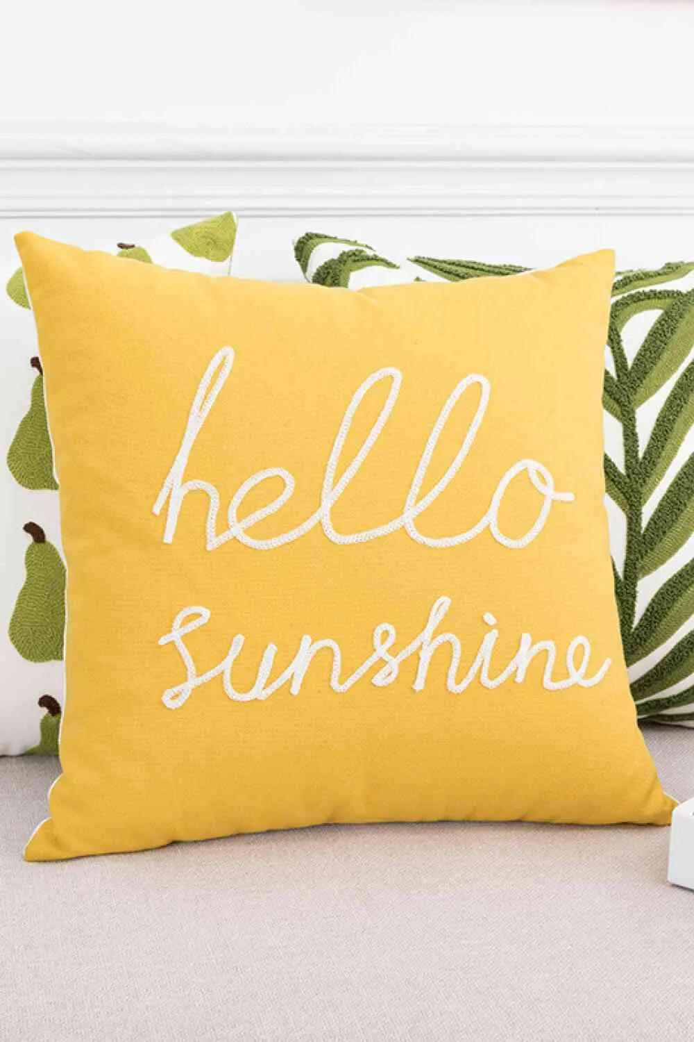 Elements of Spring Punch-Needle Decorative Throw Pillow Case Decorative Pillowcases - Tophatter Daily Deals
