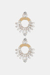 Rhinestone Copper Dangle Earrings Earrings - Tophatter Daily Deals