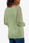 V-Neck Long Raglan Sleeve Top - Tophatter Deals