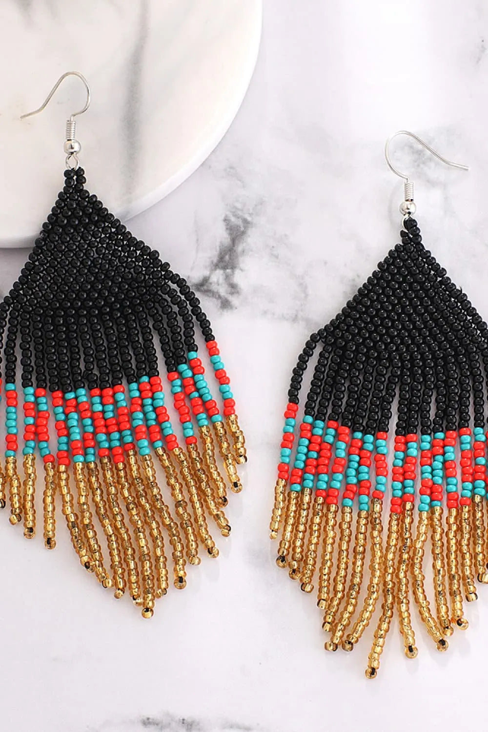 Beaded Dangle Earrings Earrings - Tophatter Daily Deals