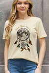 Simply Love Simply Love Full Size CHASE YOUR DREAM Graphic Cotton Tee Women's T-Shirts - Tophatter Daily Deals