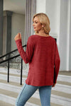 Round Neck Long Sleeve T-Shirt Women's T-Shirts - Tophatter Daily Deals