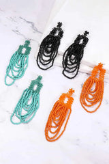 Beaded Dangle Earrings Earrings - Tophatter Daily Deals
