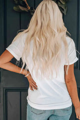 USA Lightning Graphic Round Neck Tee Women's T-Shirts - Tophatter Daily Deals