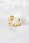 Inlaid Zircon Single Cuff Earring Earrings - Tophatter Daily Deals