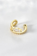 Inlaid Zircon Single Cuff Earring Earrings - Tophatter Daily Deals