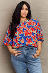 Hailey & Co New Season Plus Size Floral Blouse Multicolor Blouses - Tophatter Daily Deals