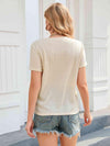 Round Neck Short Sleeve Tee Women's T-Shirts - Tophatter Daily Deals