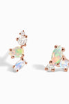 Opal 925 Sterling Silver Earrings Opal - Tophatter Daily Deals