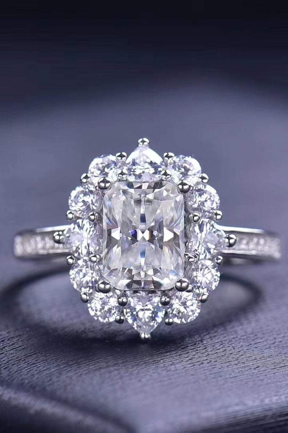 Need You Now 2 Carat Moissanite Ring Moissanite - Tophatter Daily Deals