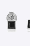 Inlaid Zircon Square 925 Sterling Silver Earrings Earrings - Tophatter Daily Deals