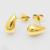 Stainless Steel Geometric Dangle Earrings Gold One Size Earrings - Tophatter Daily Deals
