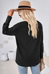 V-Neck Dropped Shoulder T-Shirt Women's T-Shirts - Tophatter Daily Deals