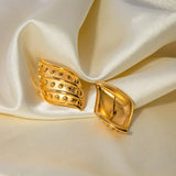 18K Gold-Plated Stainless Steel Stud Earrings Earrings - Tophatter Daily Deals