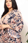 Sew In Love Full Size Angel Sleeve Top with Wrap Tie Body Blouses - Tophatter Daily Deals