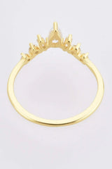 Zircon 925 Sterling Silver Ring Rings - Tophatter Daily Deals