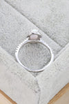 Opal 925 Sterling Silver Halo Ring Opal - Tophatter Daily Deals