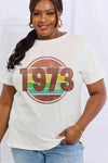 Simply Love Simply Love Full Size 1973 Graphic Cotton Tee Women's T-Shirts - Tophatter Daily Deals