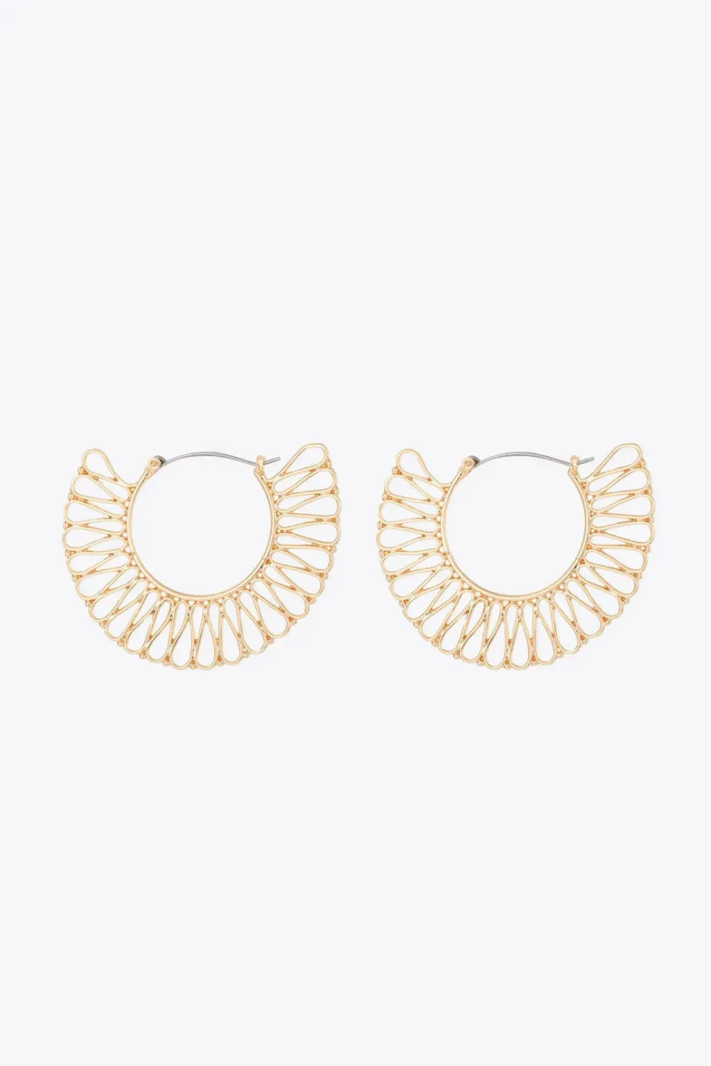 18K Gold-Plated Cutout Earrings Earrings - Tophatter Daily Deals