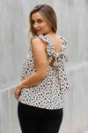 Be Stage Full Size Woven Top in Cream Blouses - Tophatter Daily Deals