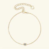Inlaid Moissanite 925 Sterling Silver Bracelet Moissanite - Tophatter Daily Deals