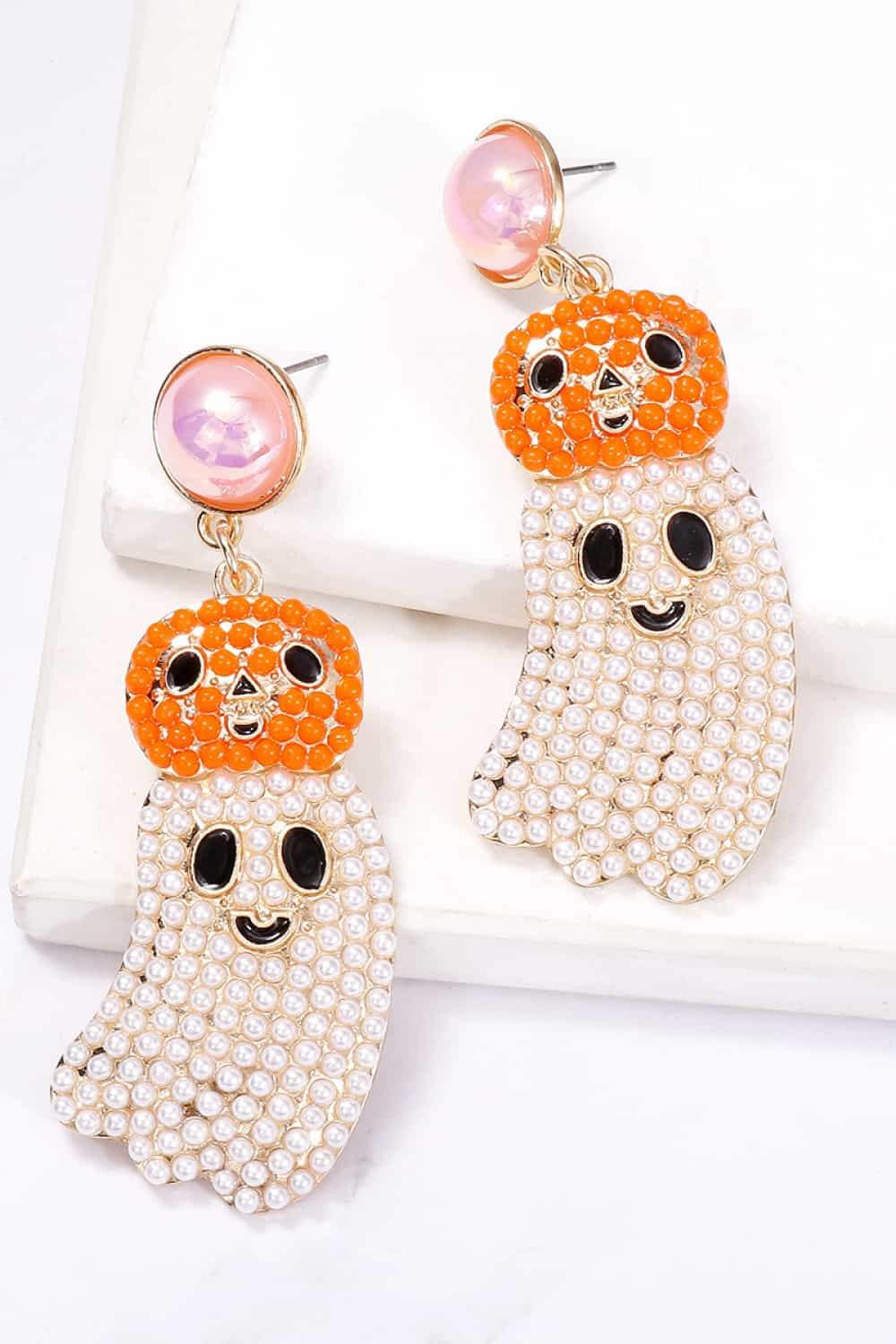 Halloween Ghost Shape Dangle Earrings Earrings - Tophatter Daily Deals