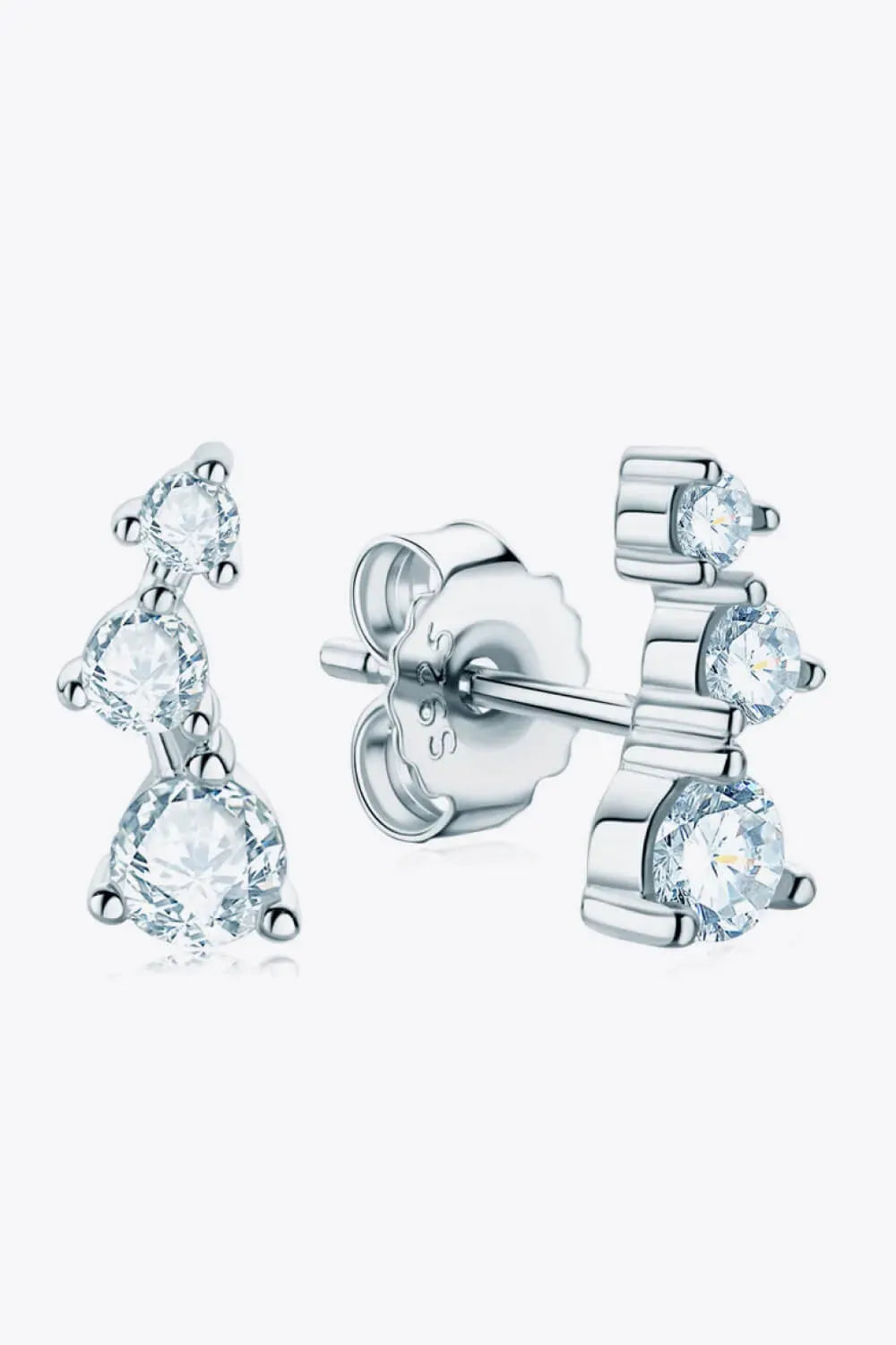 Adored Your Way Moissanite Stud Earrings Moissanite - Tophatter Daily Deals