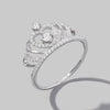 Crown Shape Zircon 925 Sterling Silver Ring Rings - Tophatter Daily Deals