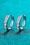 Always Chic Sterling Silver Moissanite Huggie Earrings Moissanite - Tophatter Daily Deals