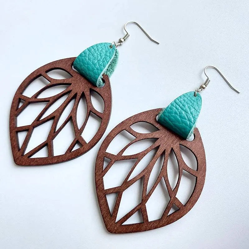 Leaf Drop Earrings Earrings - Tophatter Daily Deals