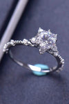 1 Carat Moissanite 6-Prong Ring Moissanite - Tophatter Daily Deals