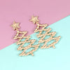 Christmas Tree Rhinestone Alloy Earrings Earrings - Tophatter Daily Deals