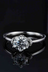 1 Carat Moissanite 925 Sterling Silver Ring Moissanite - Tophatter Daily Deals