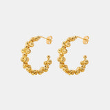 Titanium Steel C-Hoop Earrings Earrings - Tophatter Daily Deals