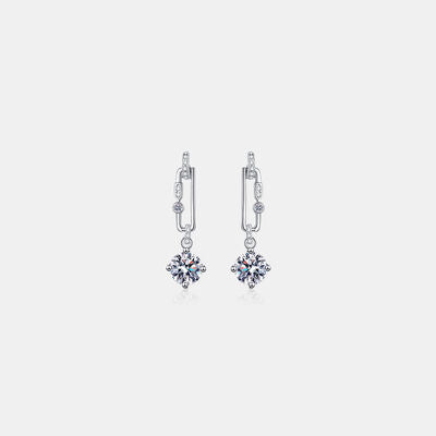 2 Carat Moissanite 925 Sterling Silver Earrings - Shop Tophatter Deals, Electronics, Fashion, Jewelry, Health, Beauty, Home Decor, Free Shipping