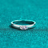 Moissanite 925 Sterling Silver Ring Moissanite - Tophatter Daily Deals