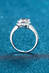 2 Carat Moissanite 925 Sterling Silver Halo Ring Moissanite - Tophatter Daily Deals