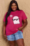 Simply Love Full Size BOO Graphic Cotton T-Shirt Women's T-Shirts - Tophatter Daily Deals