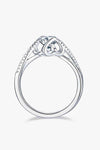 1 Carat Moissanite 925 Sterling Silver Twisted Ring Moissanite - Tophatter Daily Deals