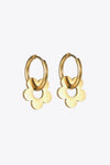 Stainless Steel Hoop Drop Earrings Earrings - Tophatter Daily Deals