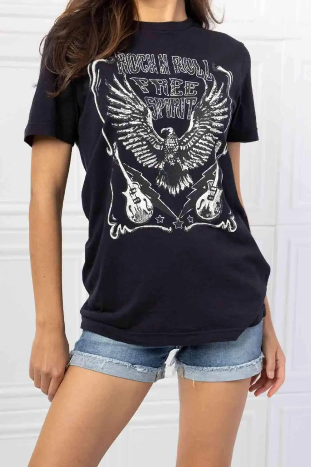 mineB Full Size Free Spirit Graphic Tee Women's T-Shirts - Tophatter Daily Deals