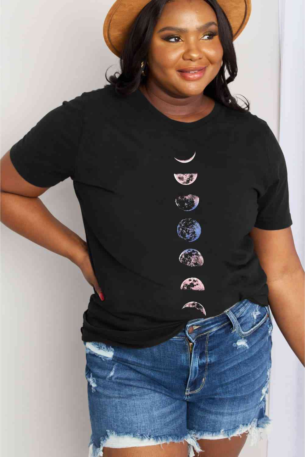 Simply Love Full Size Graphic Cotton Tee Women's T-Shirts - Tophatter Daily Deals