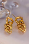 Stainless Steel Chain Earrings Earrings - Tophatter Daily Deals