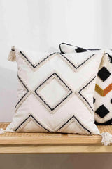 Geometric Embroidered Decorative Throw Pillow Case Decorative Pillowcases - Tophatter Daily Deals