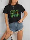 KISS ME I'M IRISH Round Neck T-Shirt Women's T-Shirts - Tophatter Daily Deals