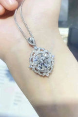 5 Carat Moissanite 925 Sterling Silver Necklace Moissanite - Tophatter Daily Deals