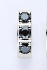 Inlaid Moissanite Huggie Earrings Moissanite - Tophatter Daily Deals