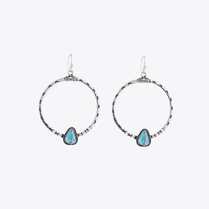 Artificial Turquoise Drop Earrings Earrings - Tophatter Daily Deals