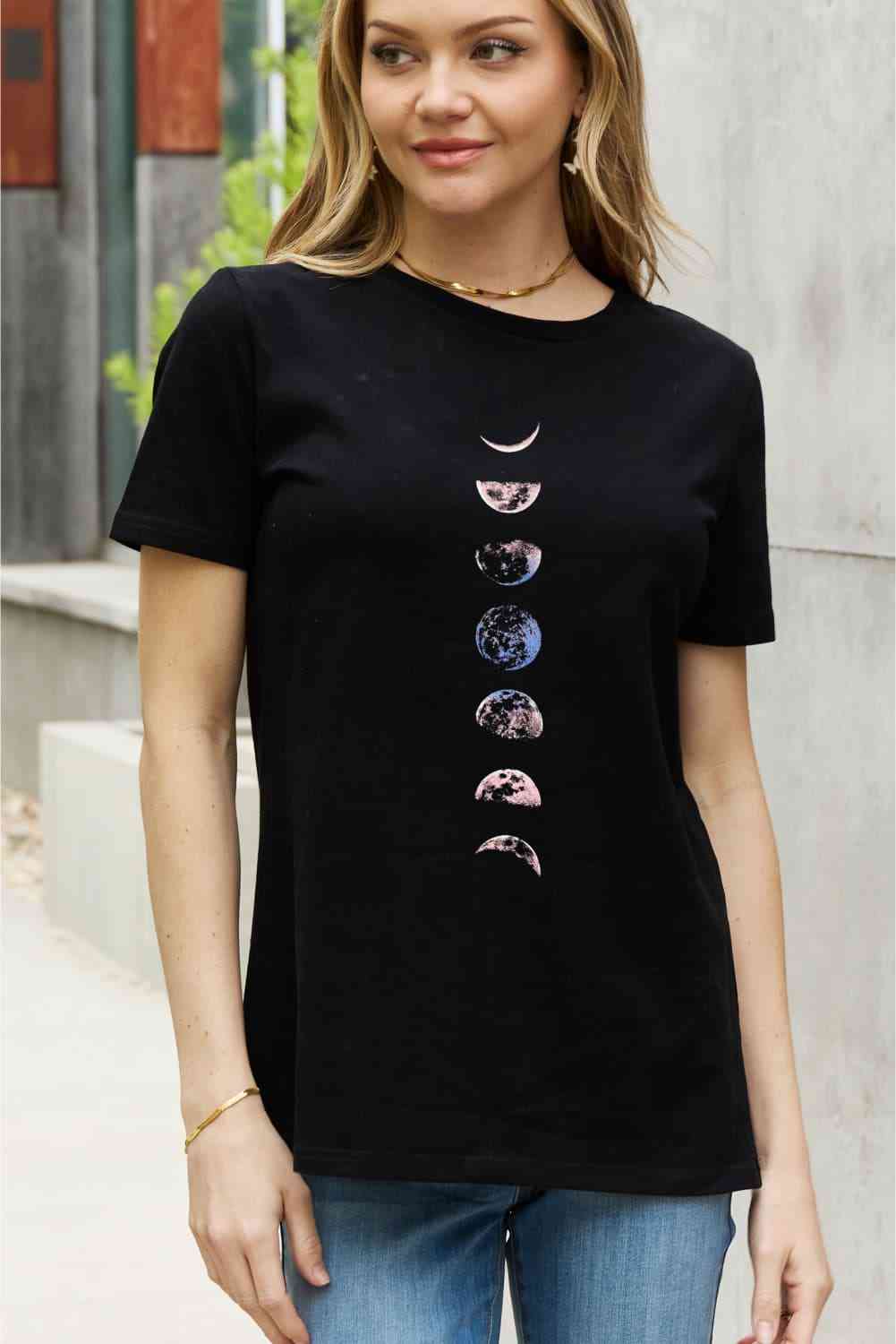 Simply Love Full Size Graphic Cotton Tee Women's T-Shirts - Tophatter Daily Deals